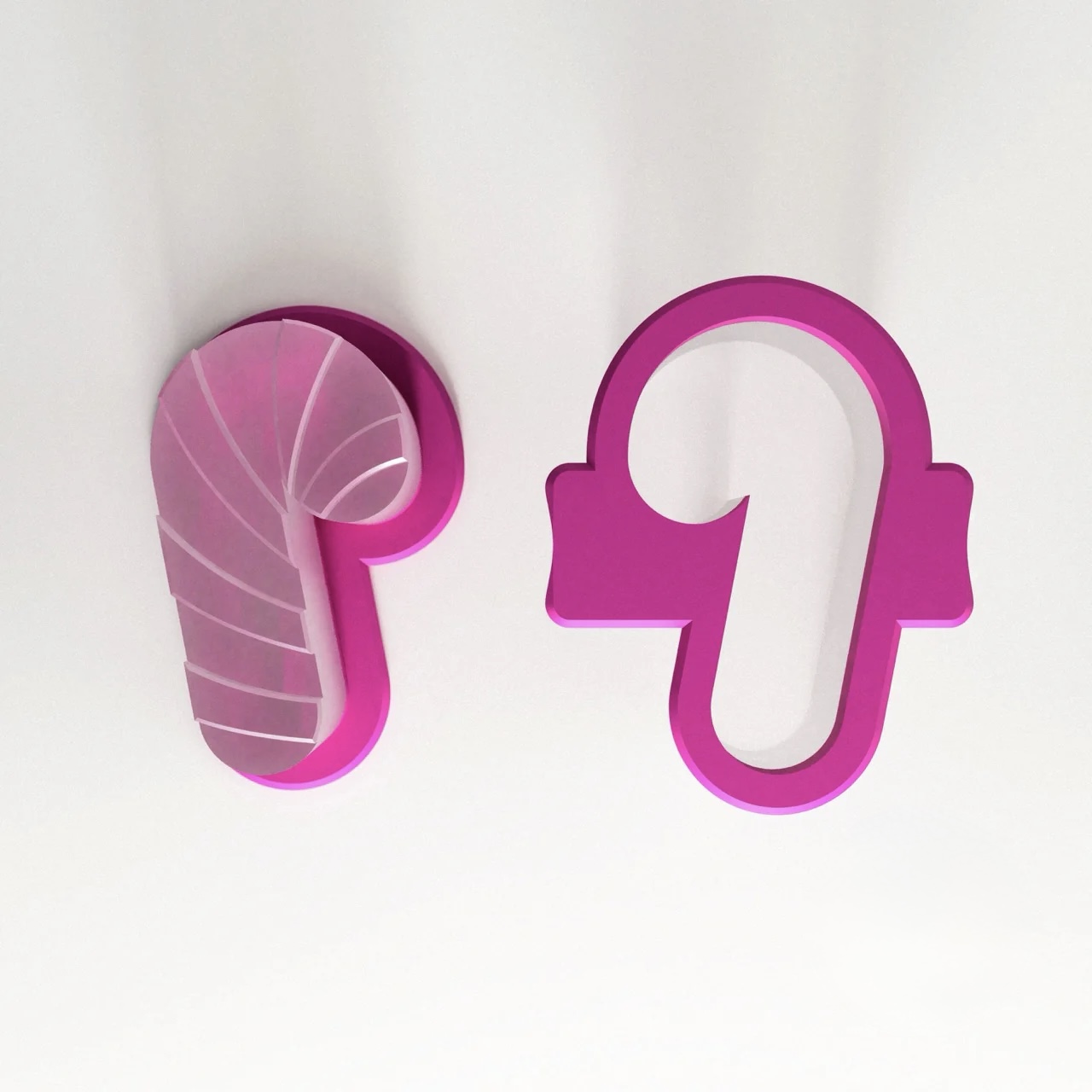Candy cane cake pop cutter shape